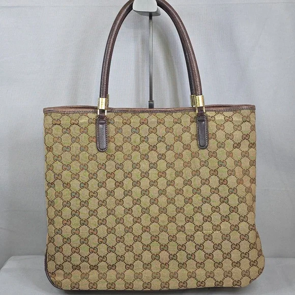 ✨️GUCCI GG Canvas Web Sherry Line Tote Bag - Picture 5 of 16